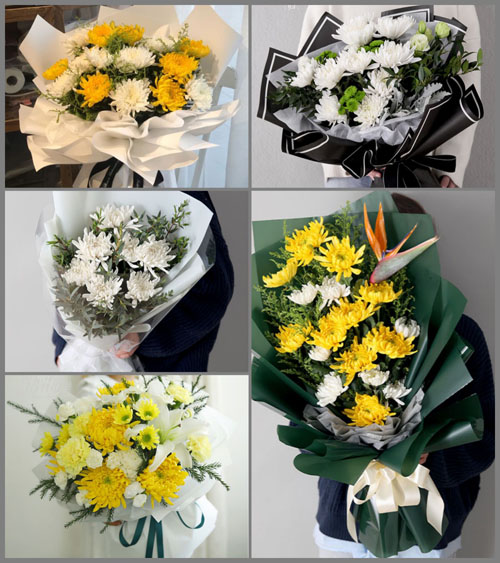 山东青岛胶州市胶莱镇苍古屯村白事花束代送